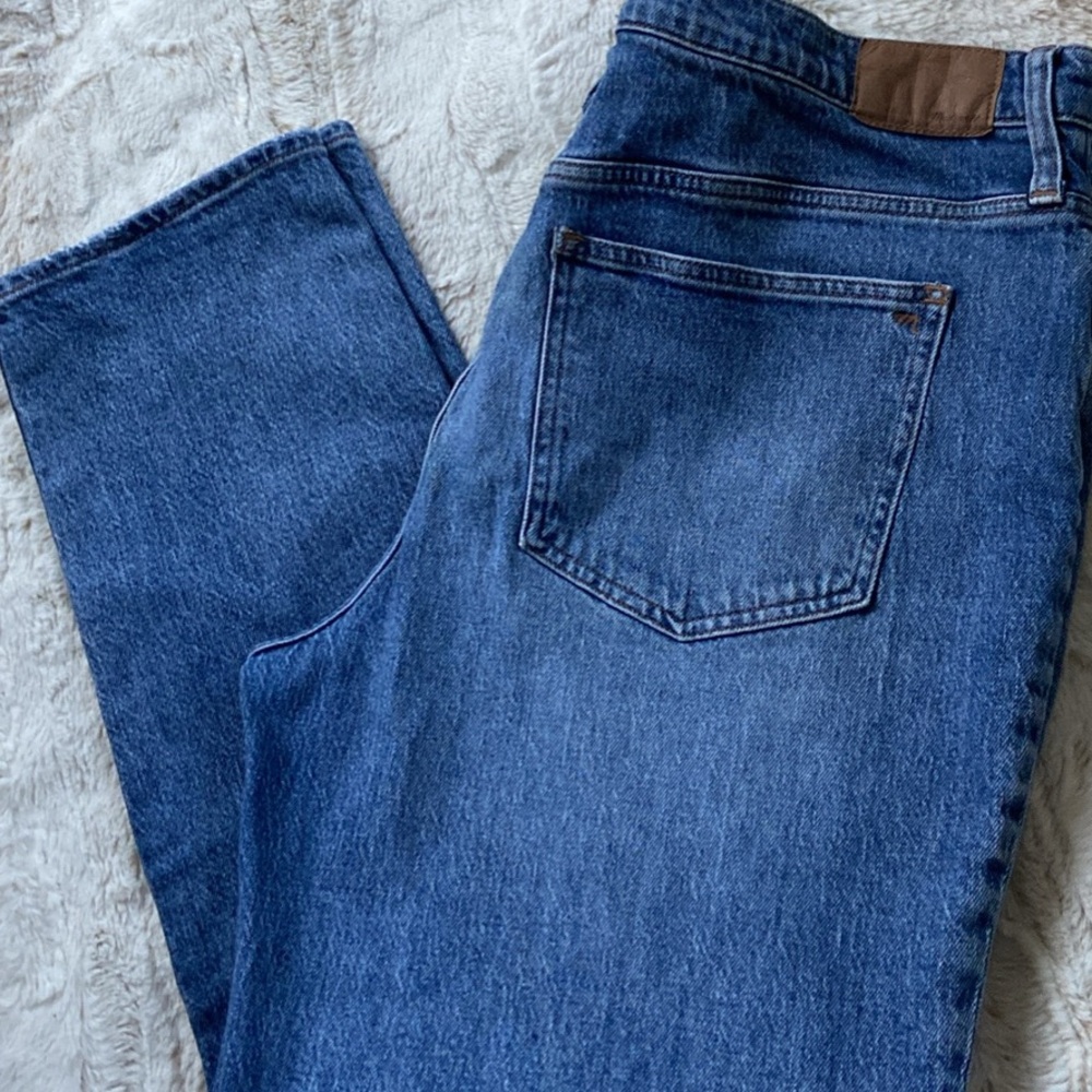 Madewell Deep Blue Straight Jeans